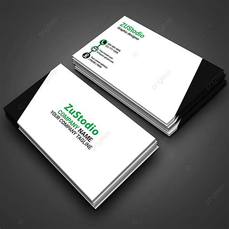 White And Black Color Business Card Template Download On Pngtree