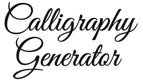 Free Online Calligraphy Generator Windows Mac Ipad Arts And Crafts
