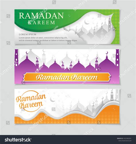 Islamic Ramadan Background Design Banner Ramadhan Stock Vector Royalty