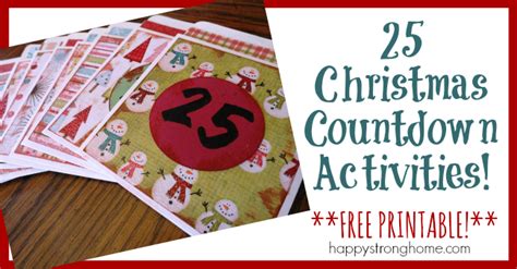 25 activities to occupy your kids during december. 25 Christmas Countdown Activities {Free Printable!}