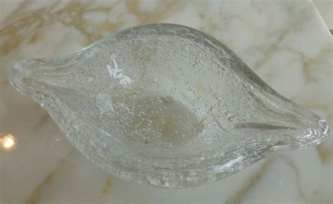 Blenko Pulegoso Raindrop Glass Bowl Vintage At 1stdibs