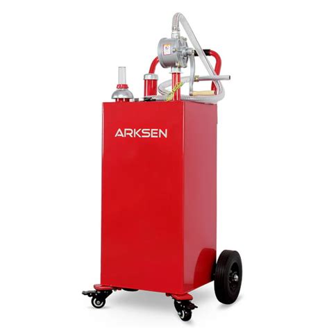 Arksen 30 Gallon Portable Gas Caddy Fuel Storage Tank Large Gasoline
