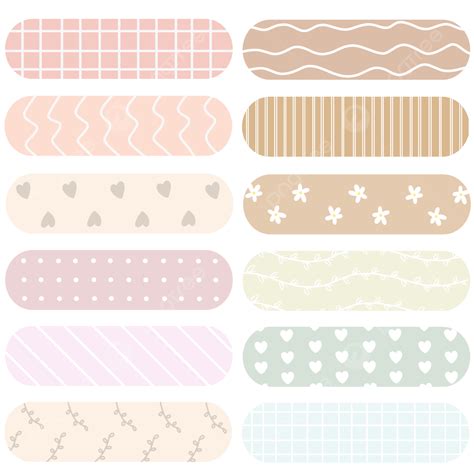 Aesthetic Washi Tape Png Image Sticker Pack Cute Aesthetic Soft The