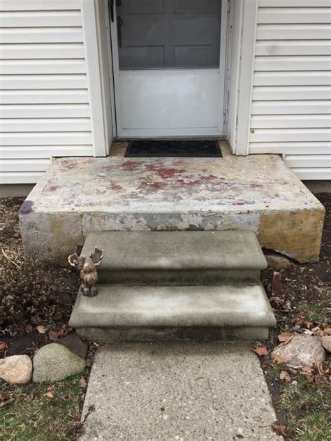 How Can I Fix Up Or Cover This Ugly Concrete Porch