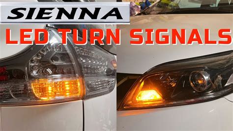 How To Upgrade LED Turn Signals 2011 2020 Toyota Sienna SE Swagger