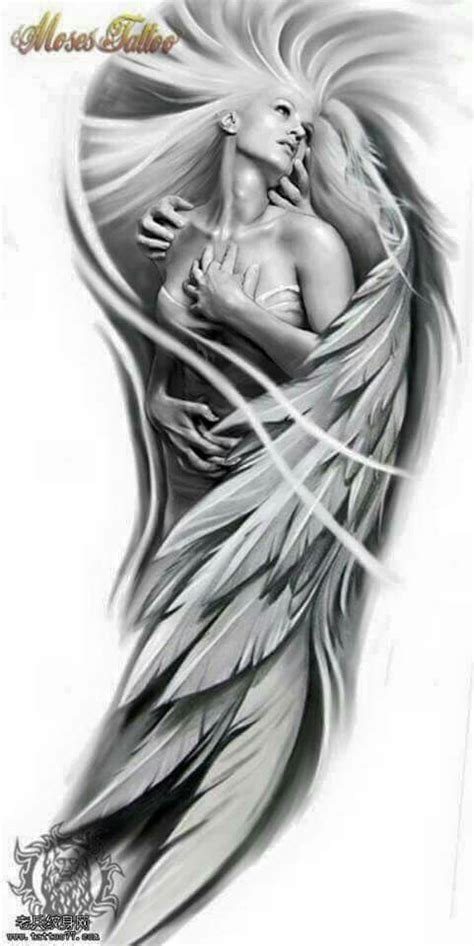 Pin By Diegoushca On Diseños Cheveres Angel Tattoo Designs Full
