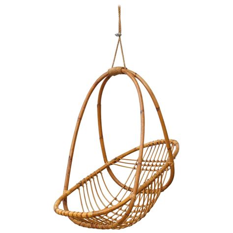 A wide variety of hanging bamboo. Retro Hanging Bamboo Egg Basket Chair at 1stdibs