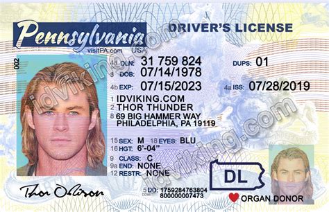 Usa Drivers License Template Psd Id Viking Your 1