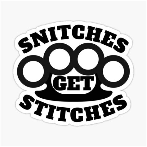 snitches get stitches funny meme boxer fight club humorous snitching sticker by vinhbiettule