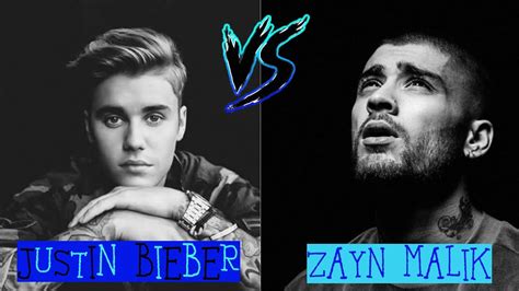 Justin Bieber Vs Zayn Malik Comparison Who Is More Handsome Justin Bieber Vs Zayn Malik