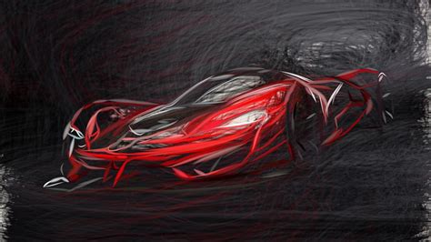 Dodge Srt Tomahawk Vision Gran Turismo Draw Digital Art By Carstoon