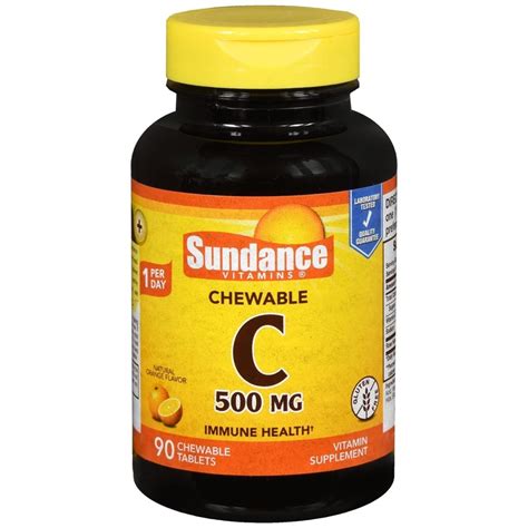 Sundance Vitamins Vitamin C 500 Mg Chewables Natural Orange Flavor 90 Tb Medcare Wholesale