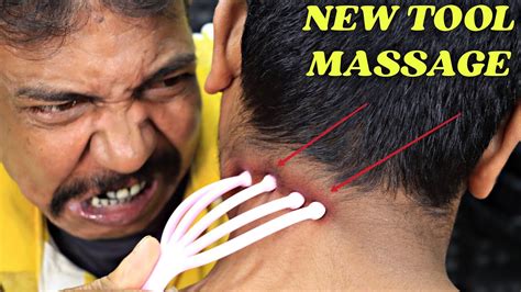 Most Relaxing Head Massage By Asim Barber Neck Massage With New Tool Neck Cracking Asmr