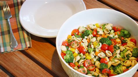 This recipe is one of those 5 ingredients or less kind and comes together quickly. Summer Pasta Salad with Vinaigrette - The Cooking Doc