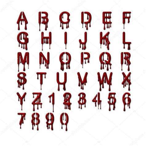 Alphabet Set Bleeding — Stock Photo © Pixelmann 2390186