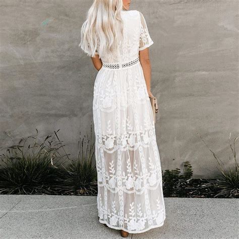 Long White Bohemian Dress Boho Dress Boho Mood