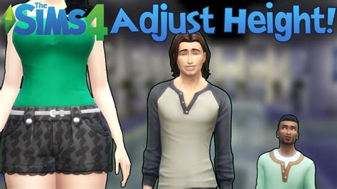 The Sims 4 Height Slider Mod Change A Sim S Height Sn