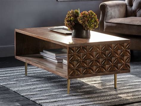 Round tables are easy to move around while square tables pair well with sectionals. Bohemian Coffee Table for Living Room Decoration, Expose ...