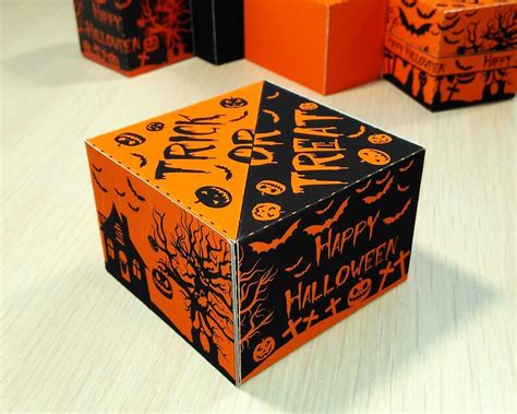 Pdf Halloween T Boxes 2x2 And 3x3 Etsy