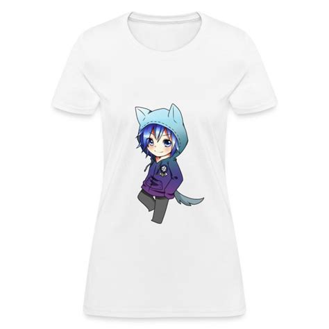 Anime Heavan Clothing Anime Fashion Wolf Boy Womens T Shirt