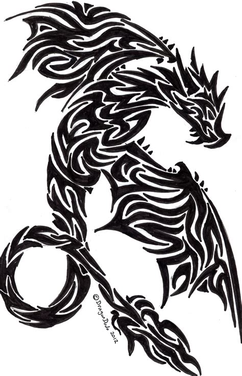 Tribal Dragon By Dragondodo On Deviantart