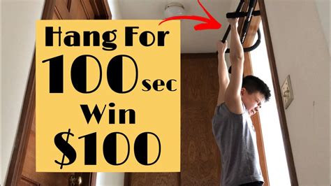 Hang For 100 Seconds Win 100 Challenge SOO CLOSE YouTube