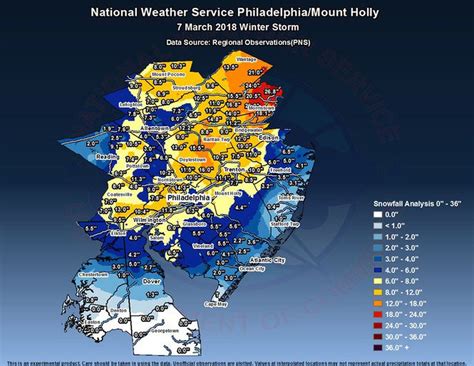 Nj Snowfall Totals Which Towns Got The Most Snow