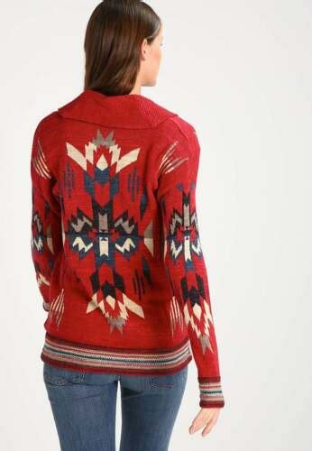 Ralph Lauren Denim Supply Women Southwestern Aztec Indian Knit Sweater