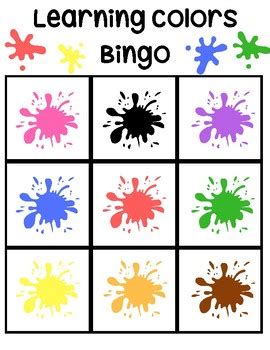 Facebook is showing information to help you better understand the purpose of a page. Learning Colors Bingo Game by My Home Based Life | TpT