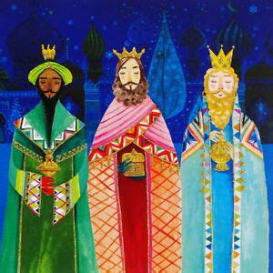 Zu bedeutung der 3 heiligen könige. Mila Marquis*Postkarte*14x14"Heilige drei Könige"Grußkarte ...