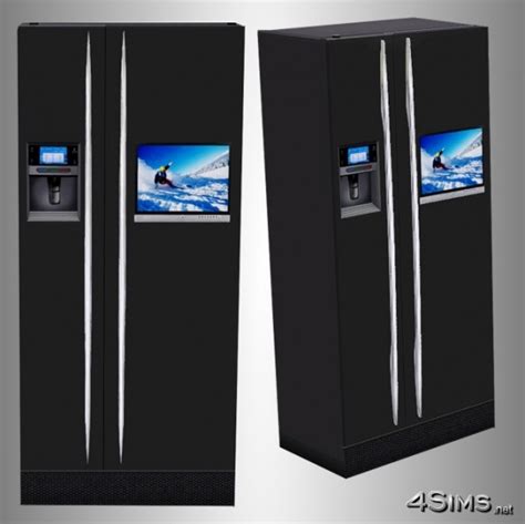 Ultra Modern Refrigerator By Mirel At 4sims Social Sims Sims 4 Cc