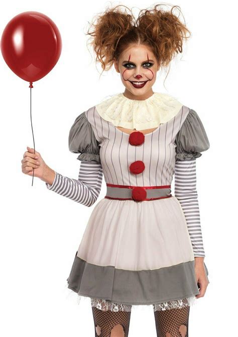 Leg Avenue Creepy Clown It Pennywise Dress Adult Womens Halloween Costume Women