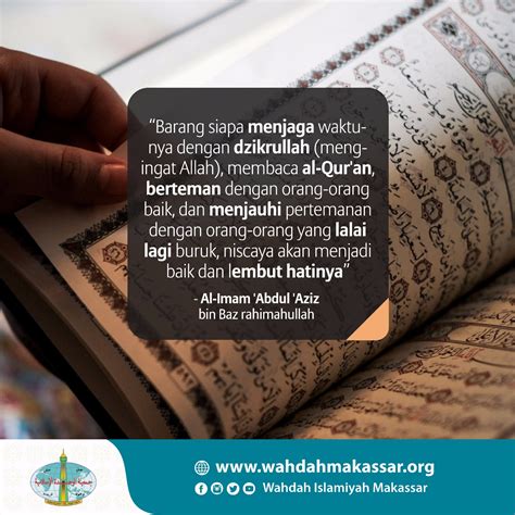 Membaca quotes bijak penting dalam menjalani hidup, untuk memperbaharui semangat, menambah wawasan, juga membuka cakrawala berpikir dan pandangan kita terhadap dunia. Poster Nasehat Wahdah Islamiyah Makassar