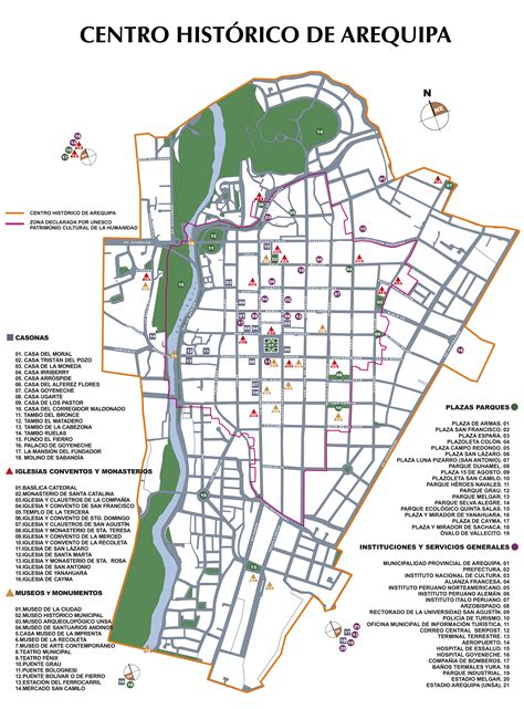 Filecentro Histórico De La Ciudad De Arequipa Mapa Wikimedia