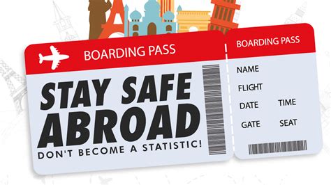 How To Stay Safe When Traveling Abroad Infographic