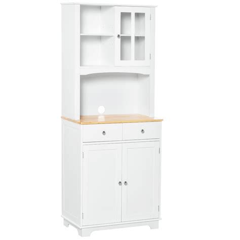 Buy Homcom 67 Kitchen Buffet With Hutch Pantry With Framed Doors 2
