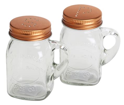 Olde Thompson 3771 03 Mason Jar Salt And Pepper Shaker Set
