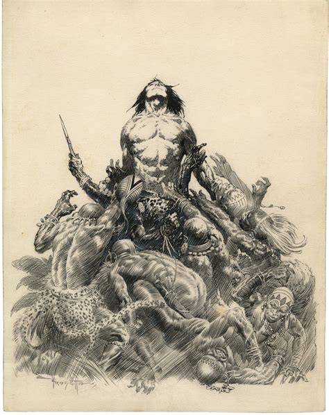 Stunning Collection Of Frank Frazetta Fantasy Art Is Going Up For Sale