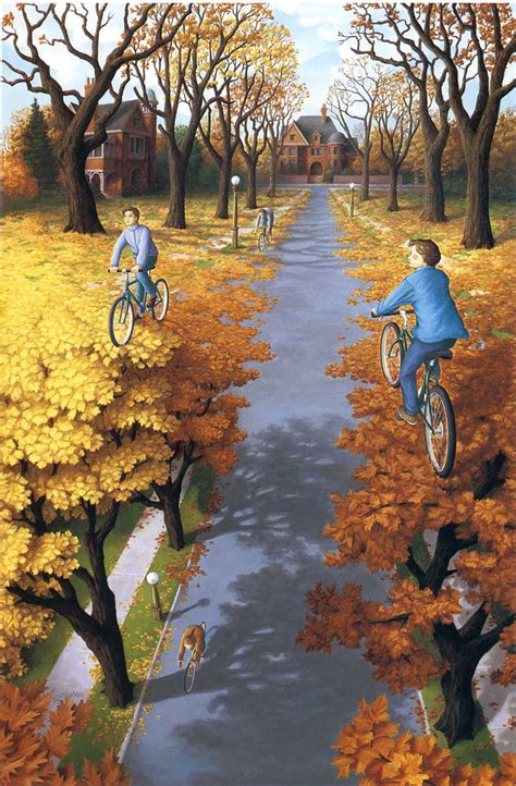 25 Mind Twisting Optical Illusion Paintings By Rob Gonsalves Pinturas