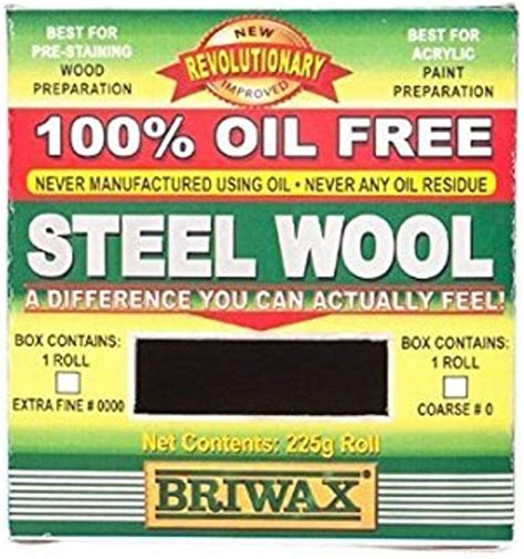 Briwax Bw1401000021 Steel Wool 0000 225g Silver Uk Diy