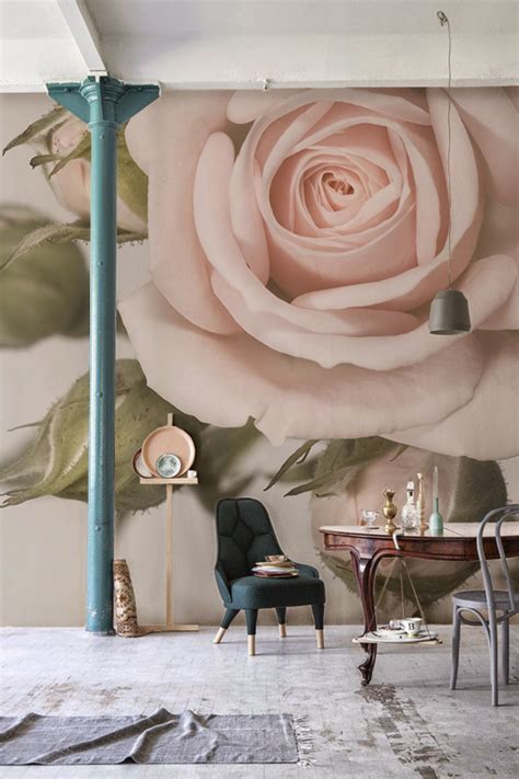 Big Flower Wallpaper Murals Large Multicolour Flowers Wall Mural