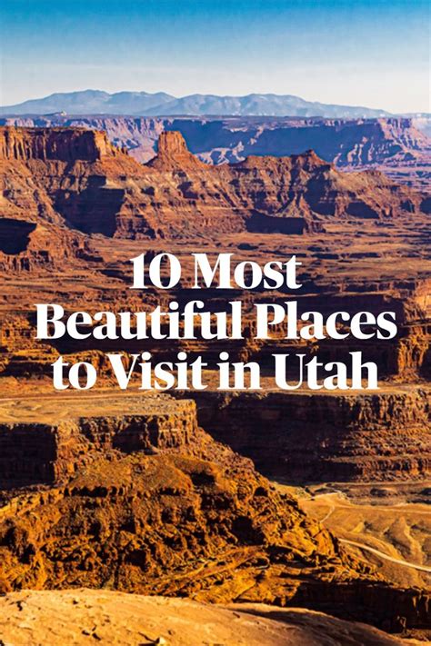 The Grand Canyon In Utah With Text Overlay Reading 10 Most Beautiful