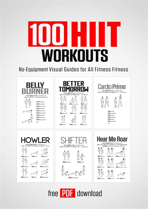 HIIT Workouts By DAREBEE