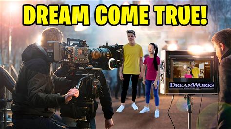 Our Dream Came True We Filmed With The Dreamworks Channel Behind