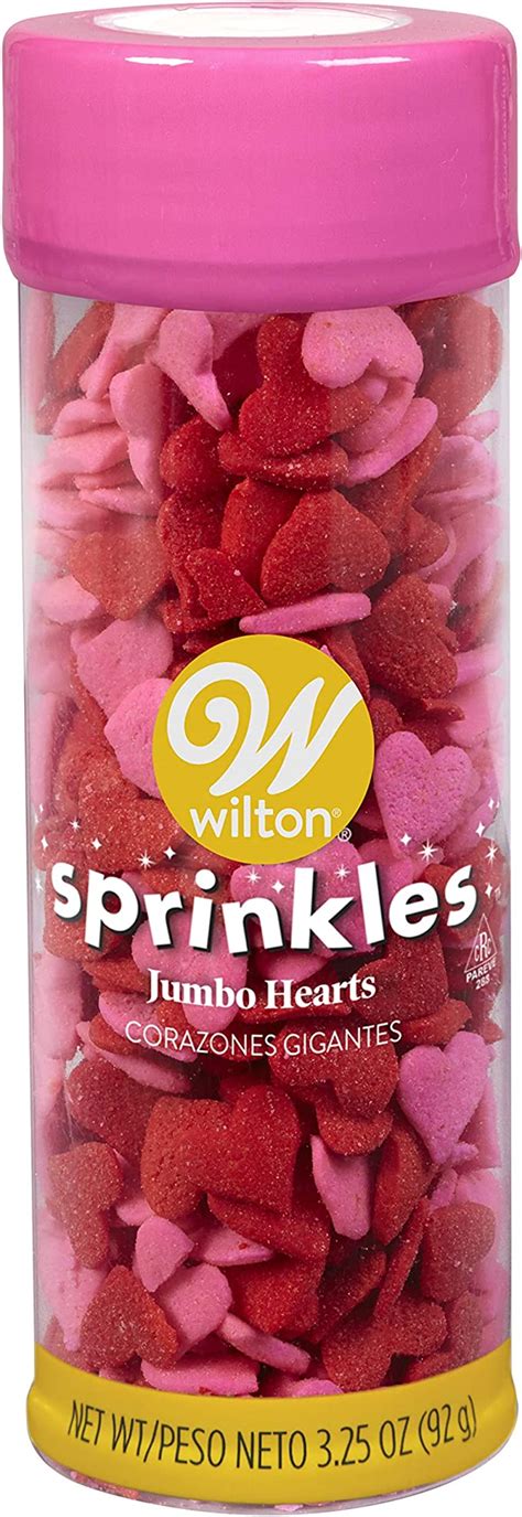 Wilton Jumbo Heart Sprinkles 325 Oz Grocery And Gourmet Food