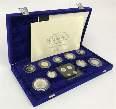 2000 Royal Mint Millennium 13 Coin Silver Proof Coin Collect