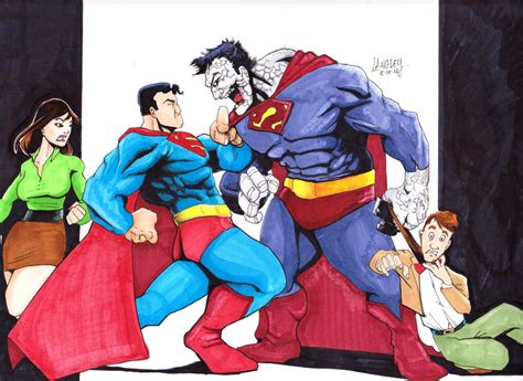 Superman Vs Bizarro By Langleyeffect On Deviantart