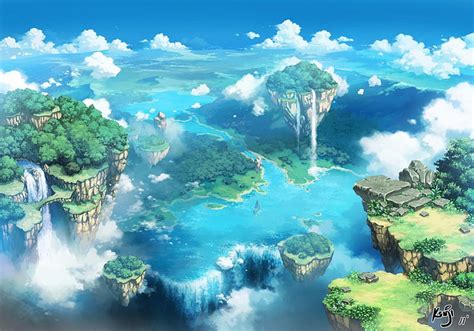 1920x1080px 1080p Free Download Floating City Nature Bonito