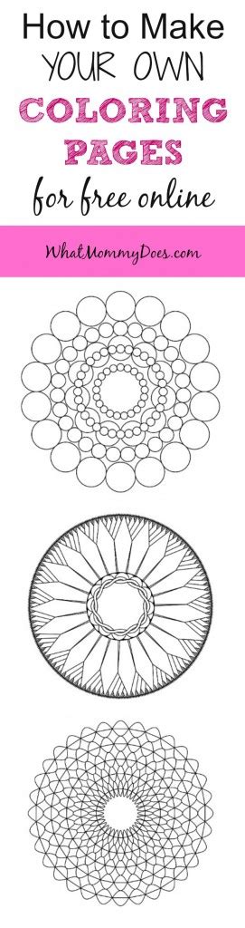 Download How to Make Your Own Mandala Coloring Pages for Free Online | Flower pattern drawing, Mandala ...
