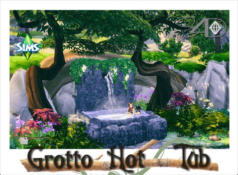 Ts3 To Ts4 Conversion Of Grotto Hot Tub By Simsday Simsday Zombie Christmas Sims 2 Hair